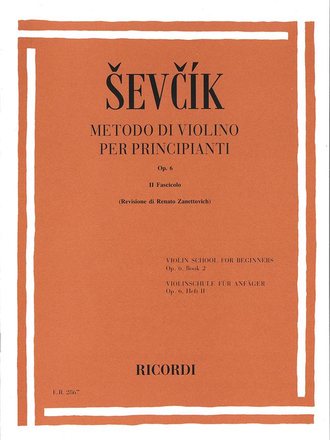 Metodo Di Violino Per Principianti Op. 6